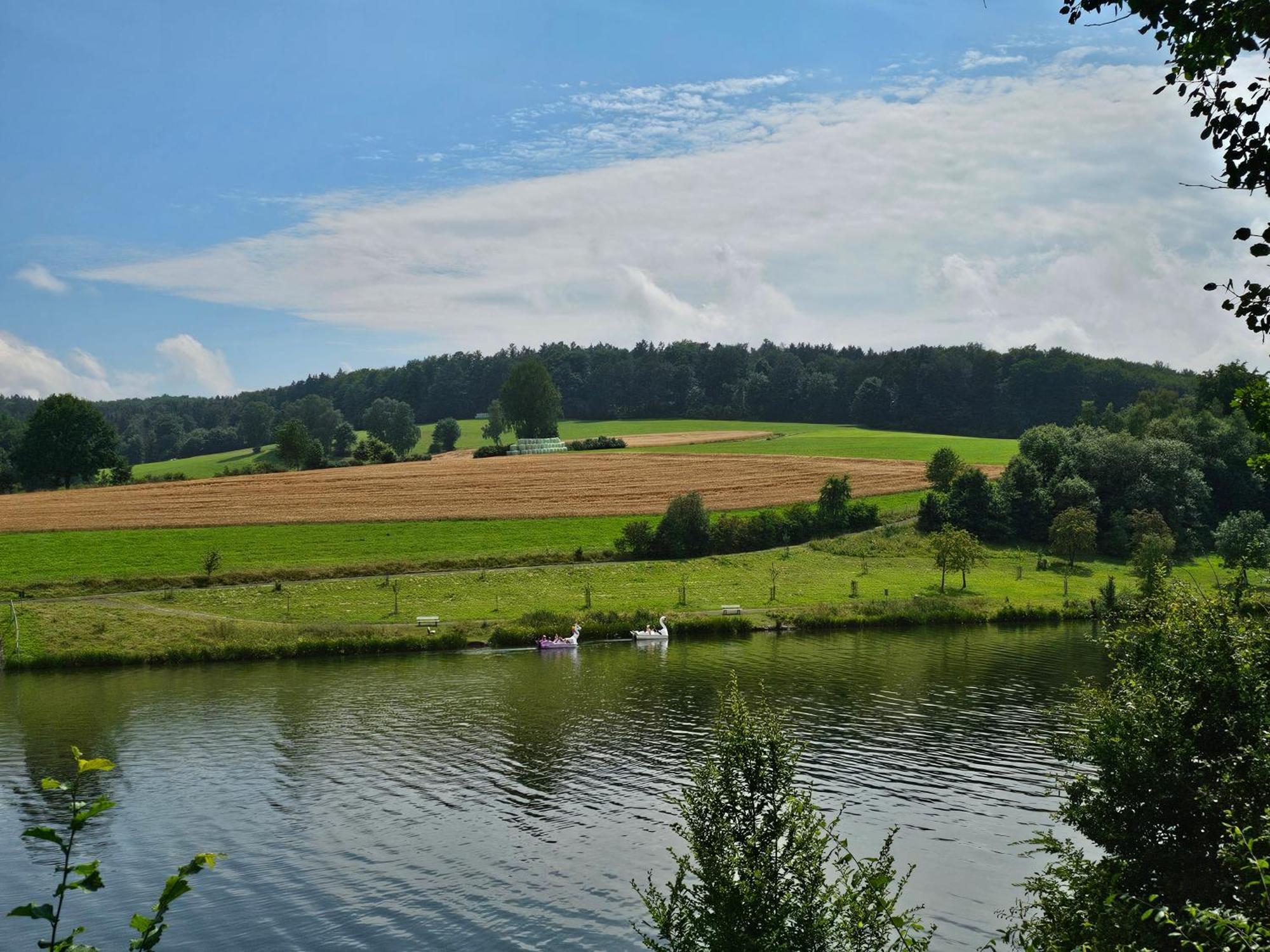 Ferienhaus "Schmetterling" Am See Im Bergland 키르하임 외부 사진